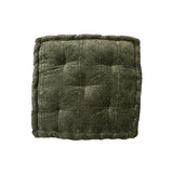 Coussin boîte en velours Violetta forêt foncée 45x45