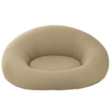 Matelas beignet beige J-Line avec texture douce et élégante