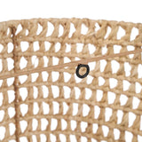 Applique murale SiriKit en sisal naturel, vue de face