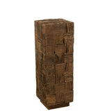 Socle décoratif J-Line - bois - naturel - moyen