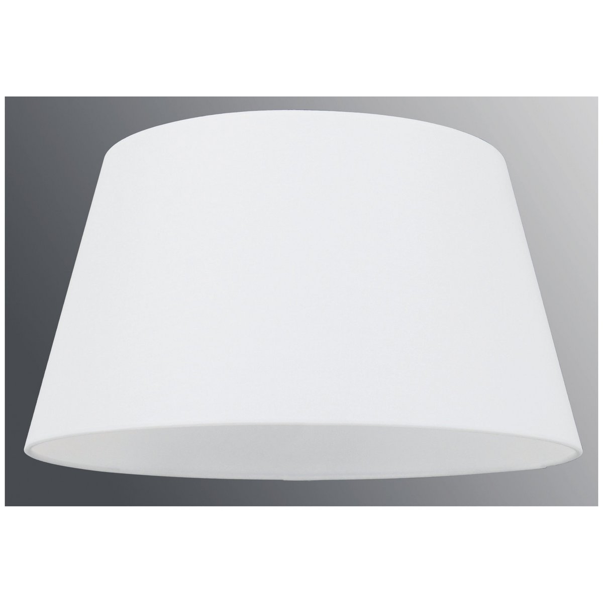 Abat-jour pour les lumières de table, Ø 40 cm en bas, Ø au-dessus de 30 cm, 22 cm de haut, mélange de coton en polyester en blanc.