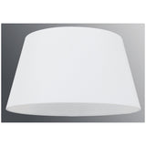 Abat-jour pour les lumières de table, Ø 40 cm en bas, Ø au-dessus de 30 cm, 22 cm de haut, mélange de coton en polyester en blanc.