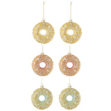 Suspension J-Line Donut Sequins - Pendentif en verre multicolore