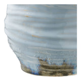 Vase moderne en céramique, perspective rapprochée sur la surface