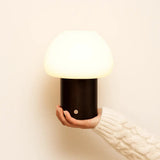 Lampe rechargeable en bois marron foncé Fynn
