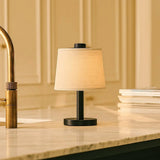 Lampe rechargeable en bois noir Rover
