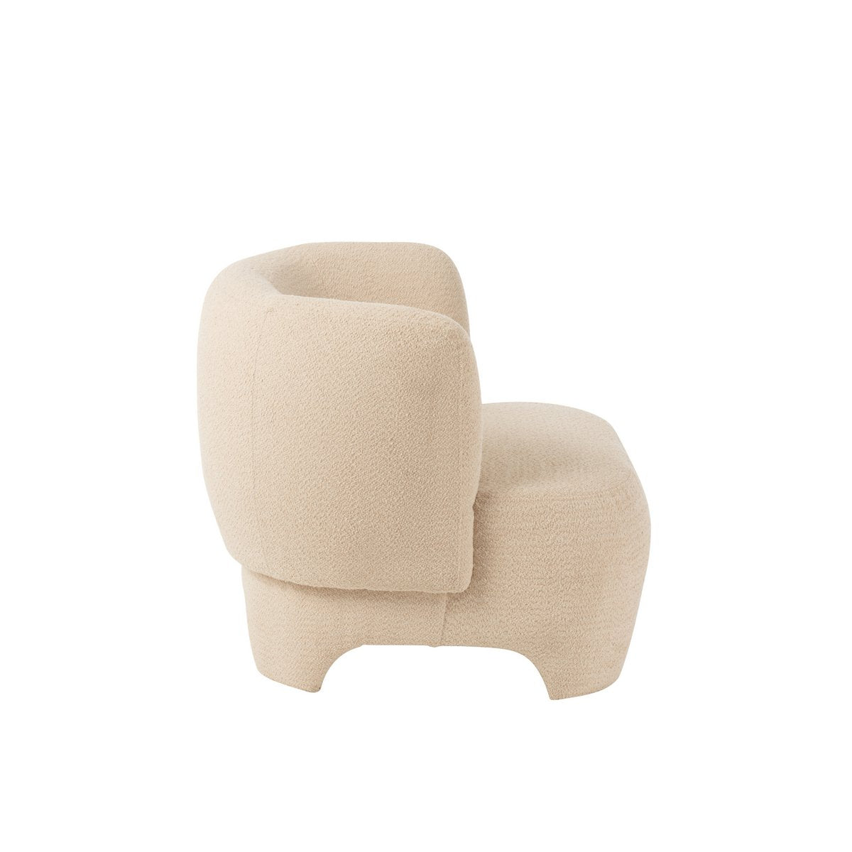 Détail du tissu tricoté du canapé J-Line blanc