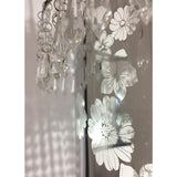 La lampe à pendentif en acrylique "fantaisie" de lustres modernes en métal et en plastique en chrome, avec version E27 et un Øvon 32 cm