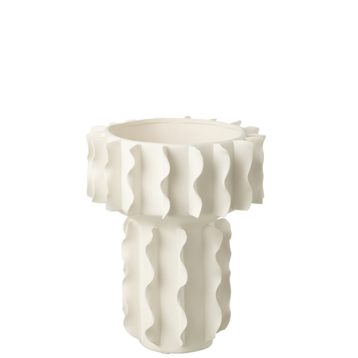 Vase J-Line Heliix avec fleurs, décor intérieur élégant