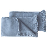 Lot de 2 serviettes invités Luna Bluetiful, design élégant et raffiné