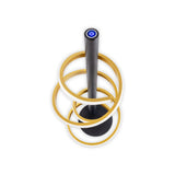 Lampe de table à LED "Belleza", lampe de table en métal moderne et en plastique en noir, or et blanc, avec des LED fermement construites, 50 cm de haut, l'éclairage pour le salon, la salle à manger, la chambre ou le bureau.