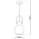 Suspension en verre "Alex"