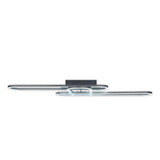 Lampe plafond CCT LED "Carlon" en aluminium et plastique Matt-Silver, avec LED intégrée, de 120 cm de long