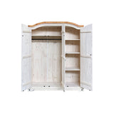 Intérieur de l'armoire avec étagères et tringle à vêtements