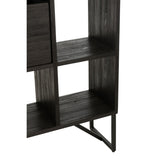 Zoom sur la texture du bois recyclé de l'armoire J-Line