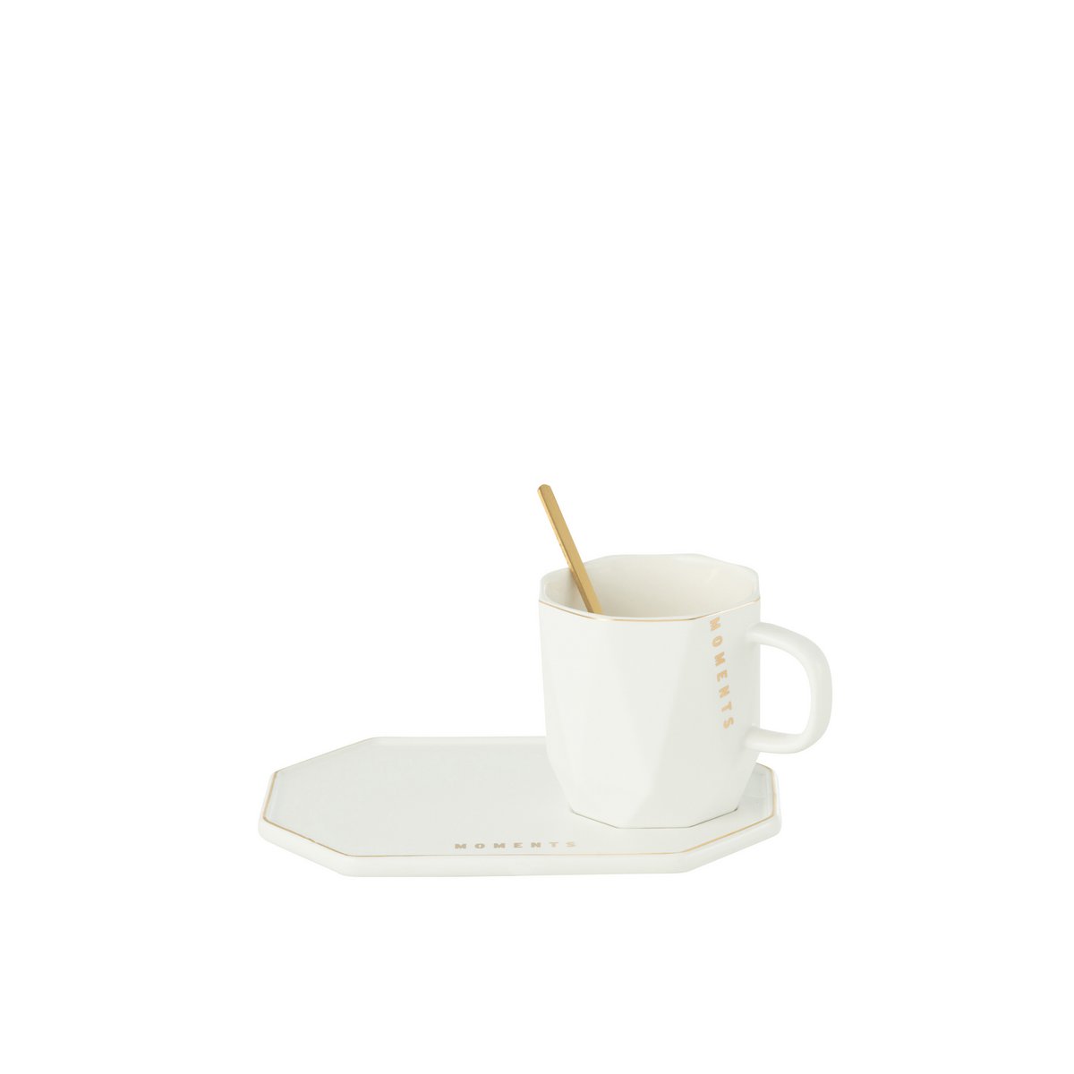 Ensemble complet Mug Assiette Cuillère en céramique