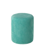 Tabouret J-Line Fourrure - bois - turquoise