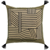 Coussin brodé Kori Cèdre 45 x 45