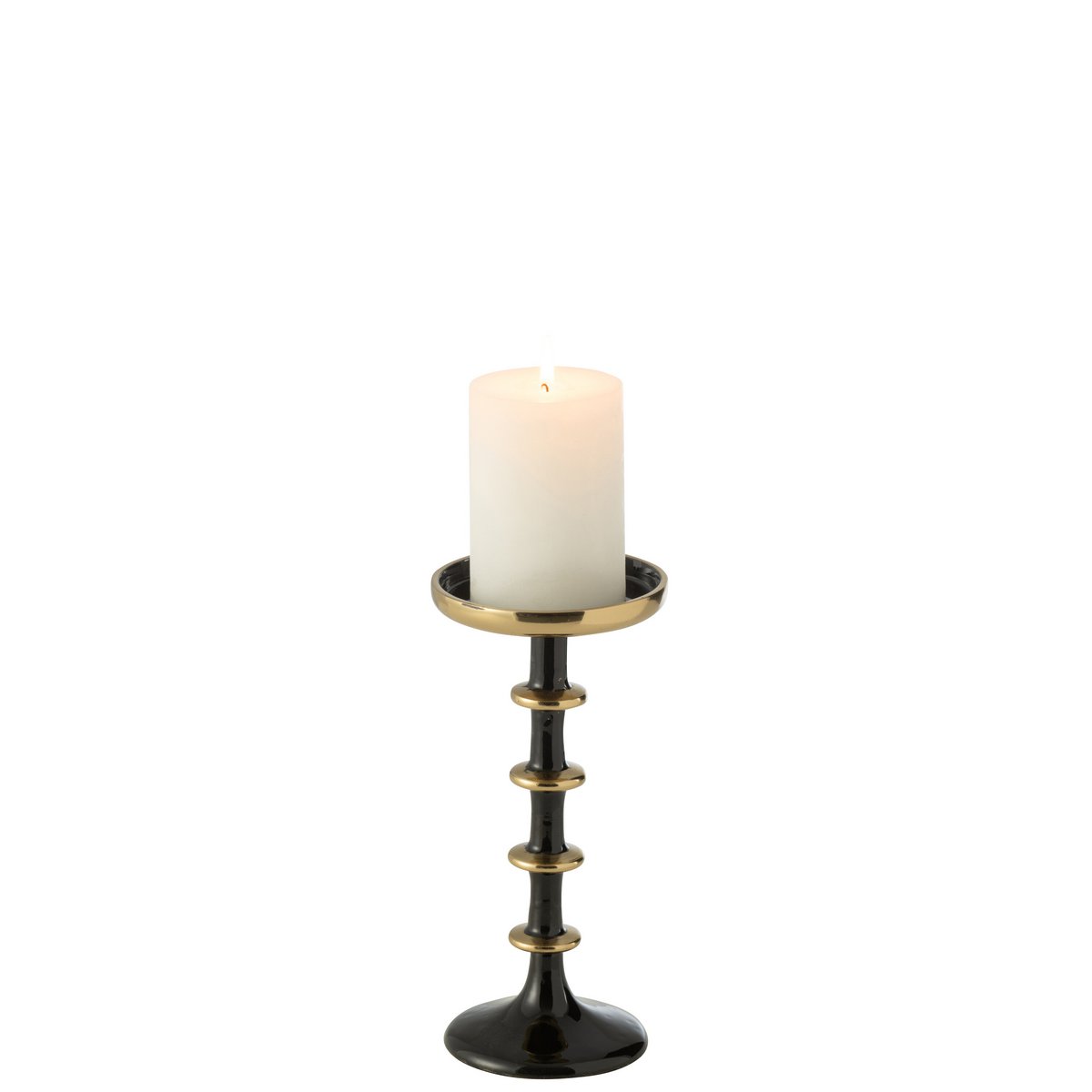 Bougeoir J-Line sur une table élégante, ambiance moderne.