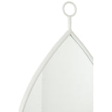 Détail du miroir J-Line Spiegel Drop, mettant en avant la finition en verre.
