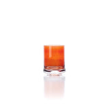 Gobelet DOF en verre recyclé orange, vue de face