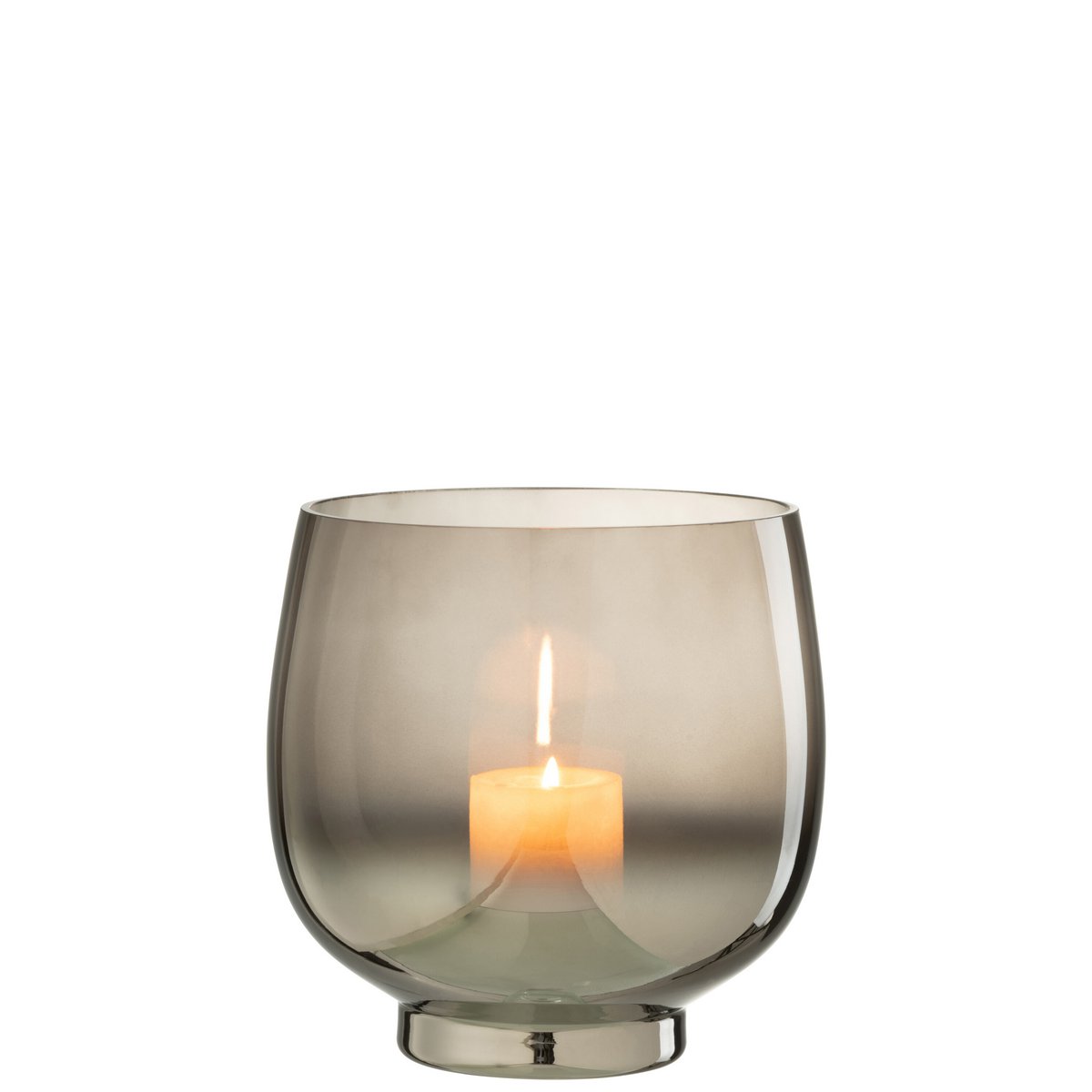 Détail de la lanterne J-Line, verre transparent et finition moderne