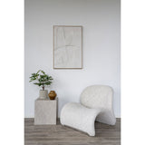 Zoom sur la texture de la toile blanche de Madeline