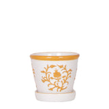 Cache-pot Malaga en céramique orange Ø6 cm