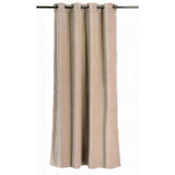 Rideau uni Fara Latte 135 x 280 cm, couleur beige, design élégant