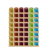 Palette J-Line 192 pièces en verre multicolore, design élégant et moderne