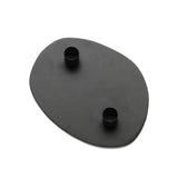 Bougeoir Glowpad noir, élégant et moderne, finition mate