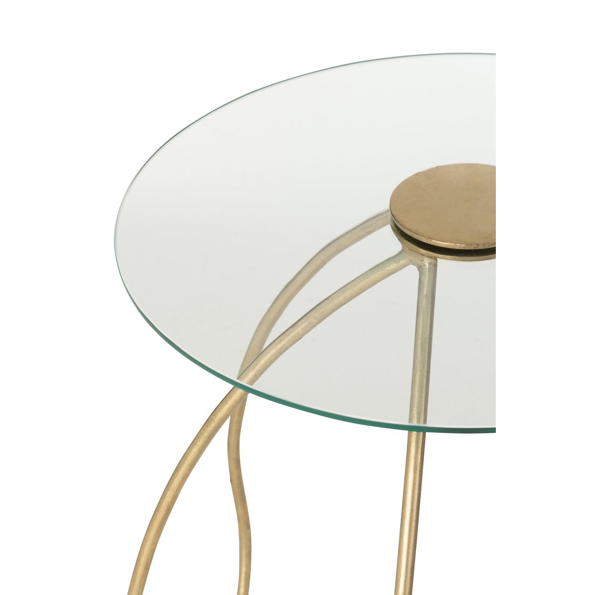 Structure en métal doré de la table J-Line