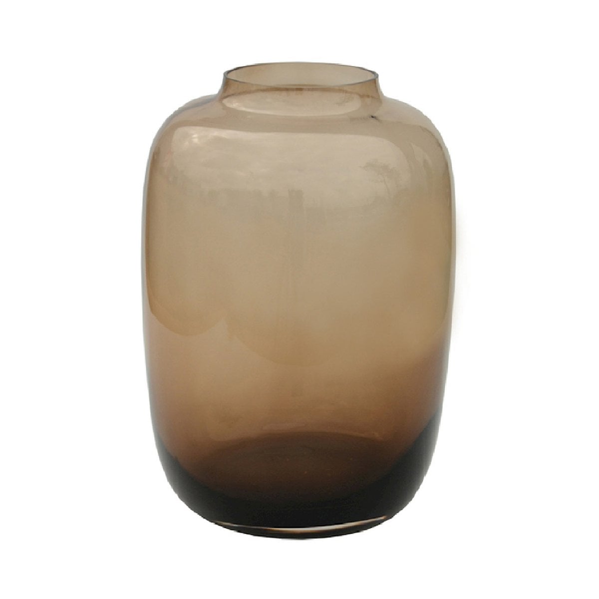 Vase Artic Taupe sur une table, décoration raffinée