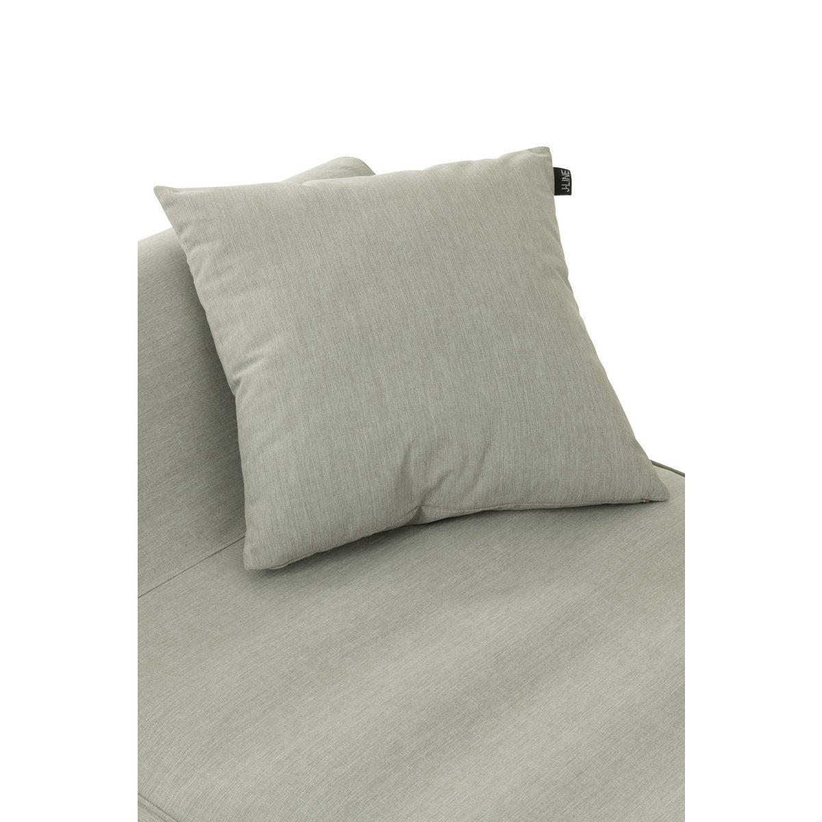 Coussin J-Line Outdoor gris sur un fauteuil de jardin