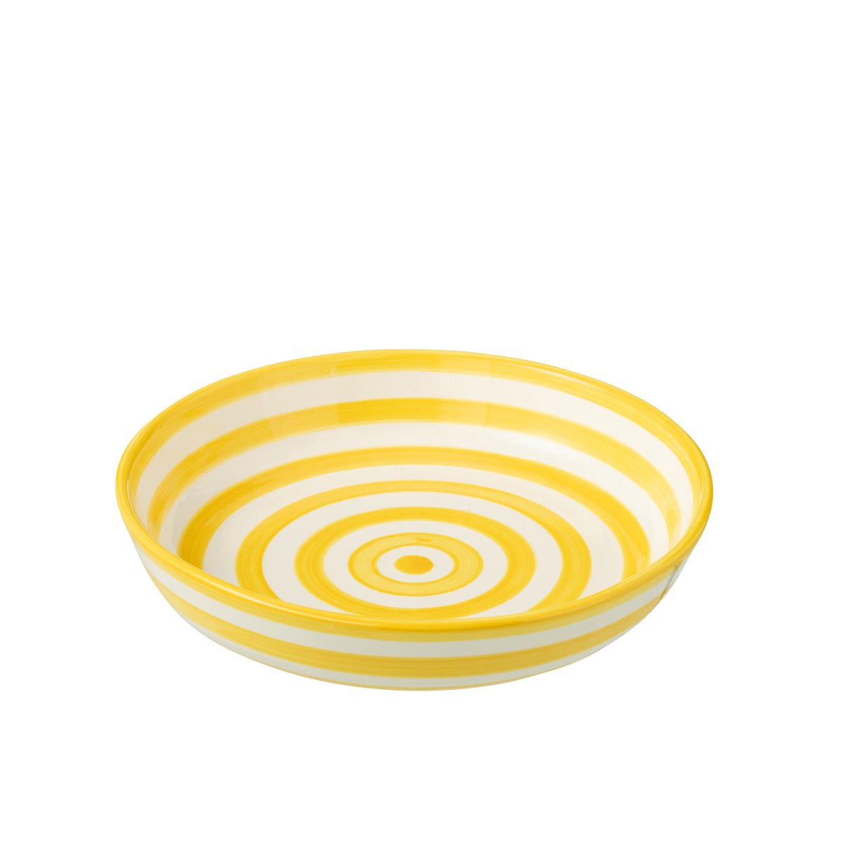 Échelle J-LIGNE GRANADE en céramique blanche et jaune, vue de face
