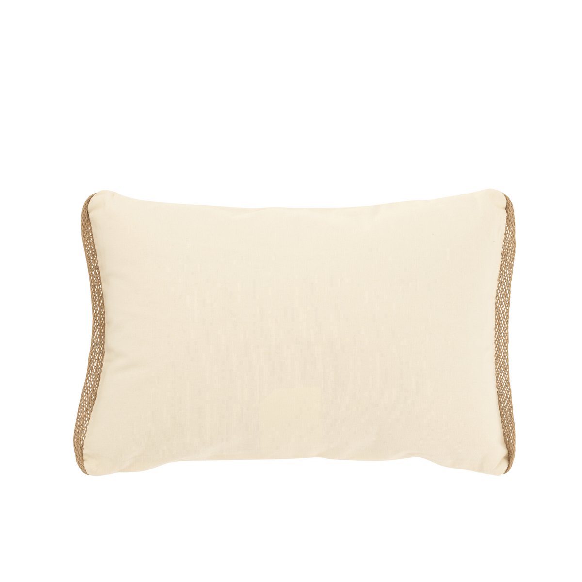 Détail du coussin Palmiers J-Line, tissu en coton doux et élégant