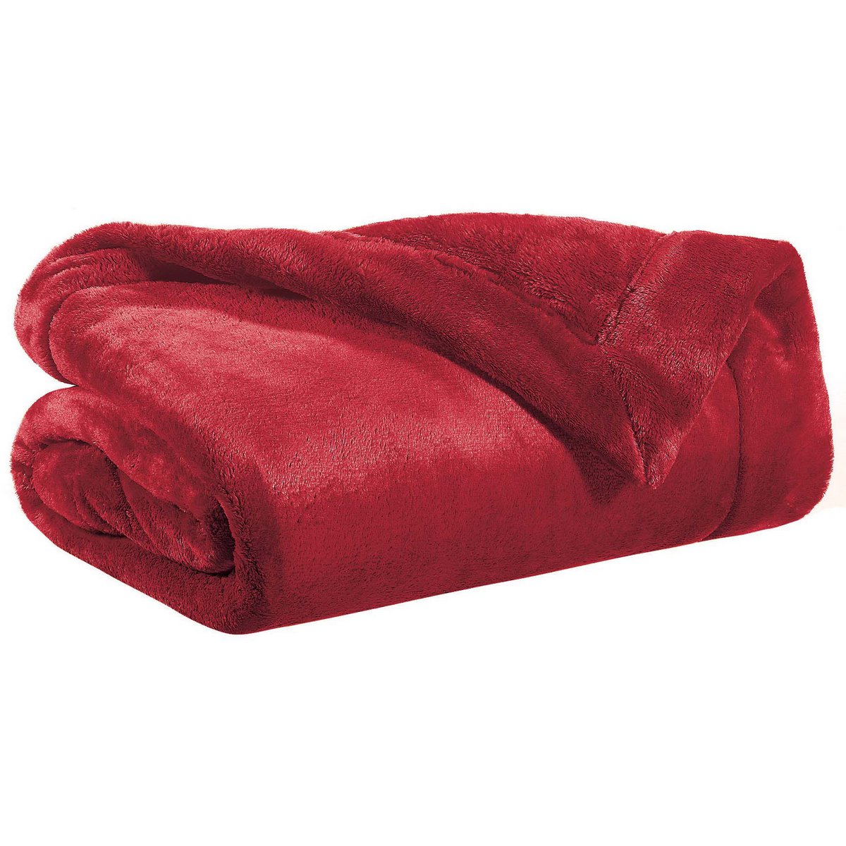 Plaid Tender Rubis 150x200 en velours, couleur rubis, ambiance chaleureuse
