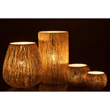 Lanterne J-Line en verre argenté, parfaite pour une décoration de table