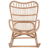 Rocking chair J-Line en rotin naturel