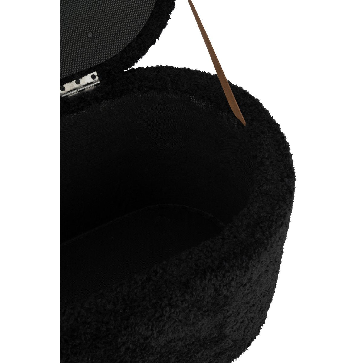 Détail du pouf J-Line Storage Teddy, texture du tissu