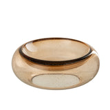 Bol décoratif J-Line Carol - verre - marron - L