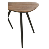 Table J-Line Triangle en bois naturel et verre - vue 2