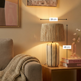 Lampe sur pied Denton Beige