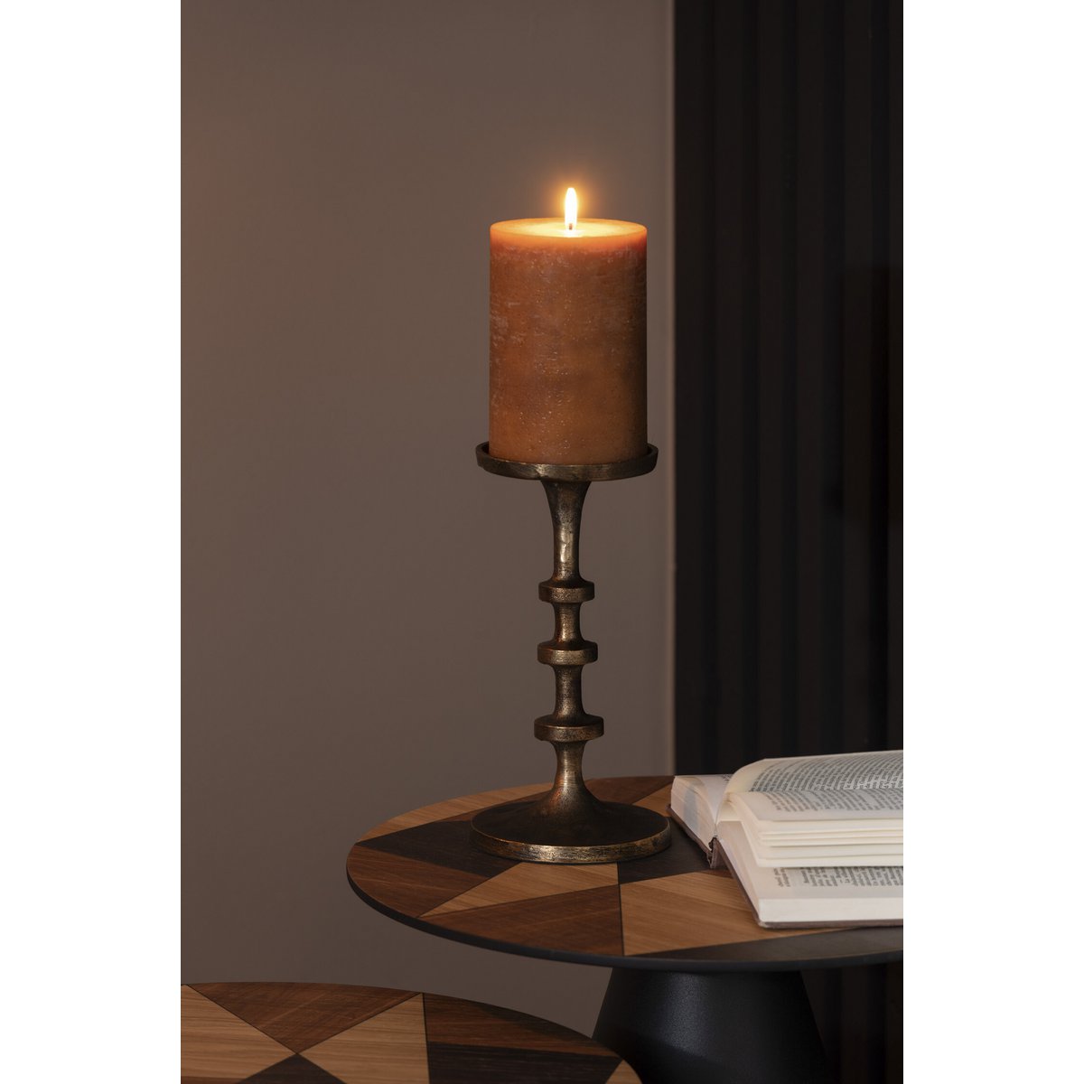 Bougeoir J-Line Luz, ambiance salon moderne