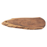 Tranche d'arbre de planche de service collé 34x16cm ou 52x24cm de service décoration comprimé acacia massive