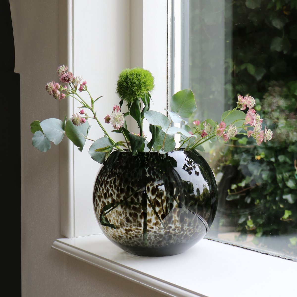Vase Guépard gris du Zambèze en verre