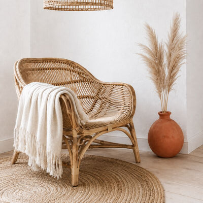 Décoration d'intérieur style bohème naturel