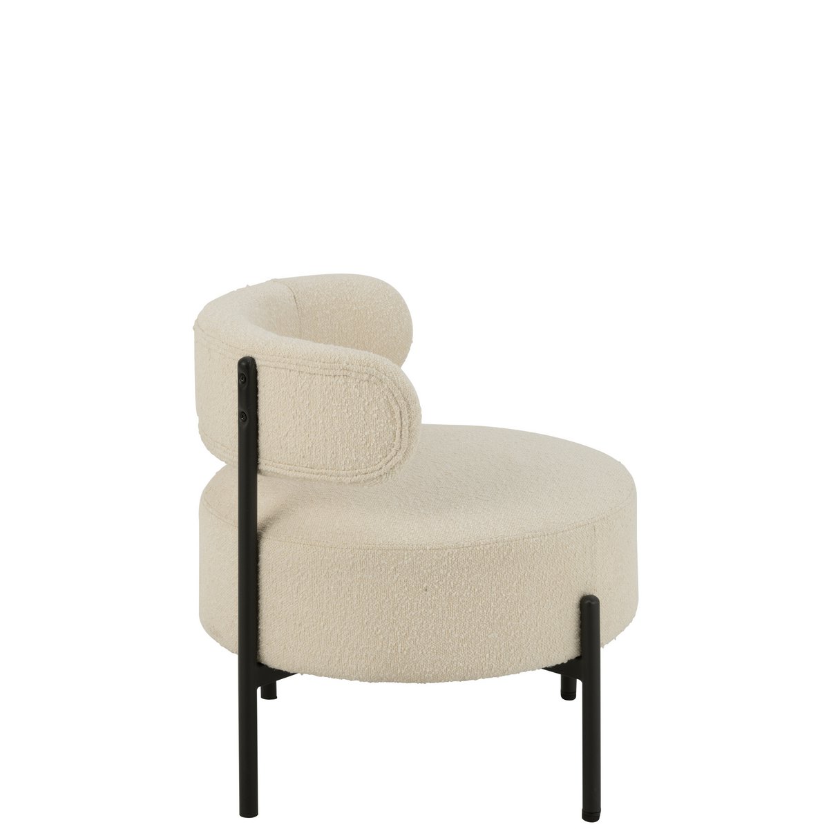 Détail du revêtement bouclé du fauteuil J-Lounge
