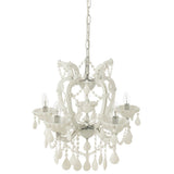 Vue latérale de la lampe J-Line Chandelier Antique, mettant en avant sa forme.