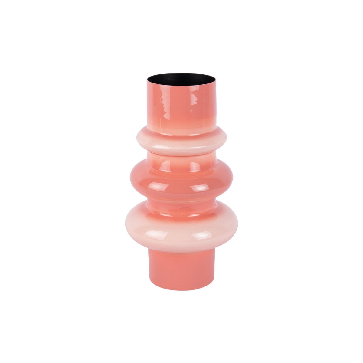 Vase Grato Petit en or rosé, vue de face avec détails de finition